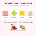 Squish Trio Bundle – Pomegranate Crunch, Berry Toast & Color-Changing Mango Squishy Set