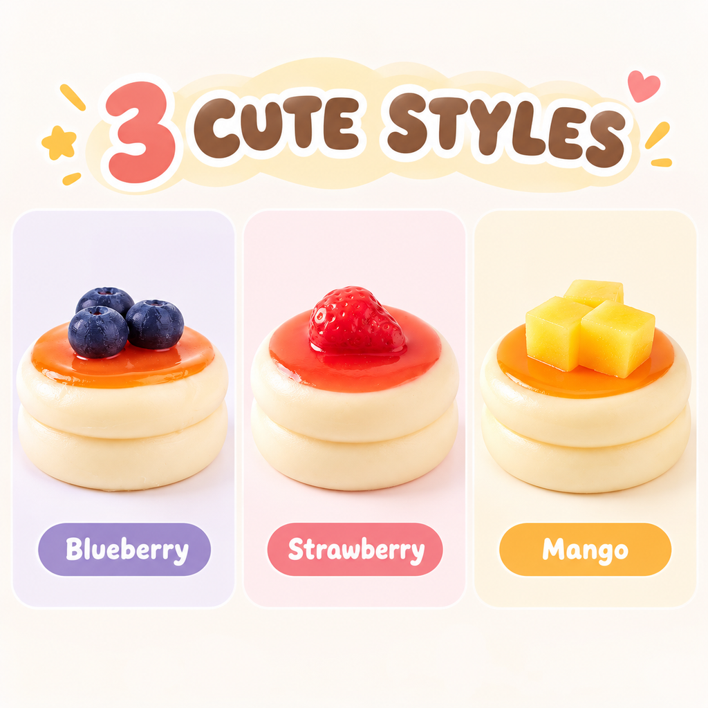 Dessert Soufflé Squishy Toy – Slow Rising Cake Stress Relief Fidget