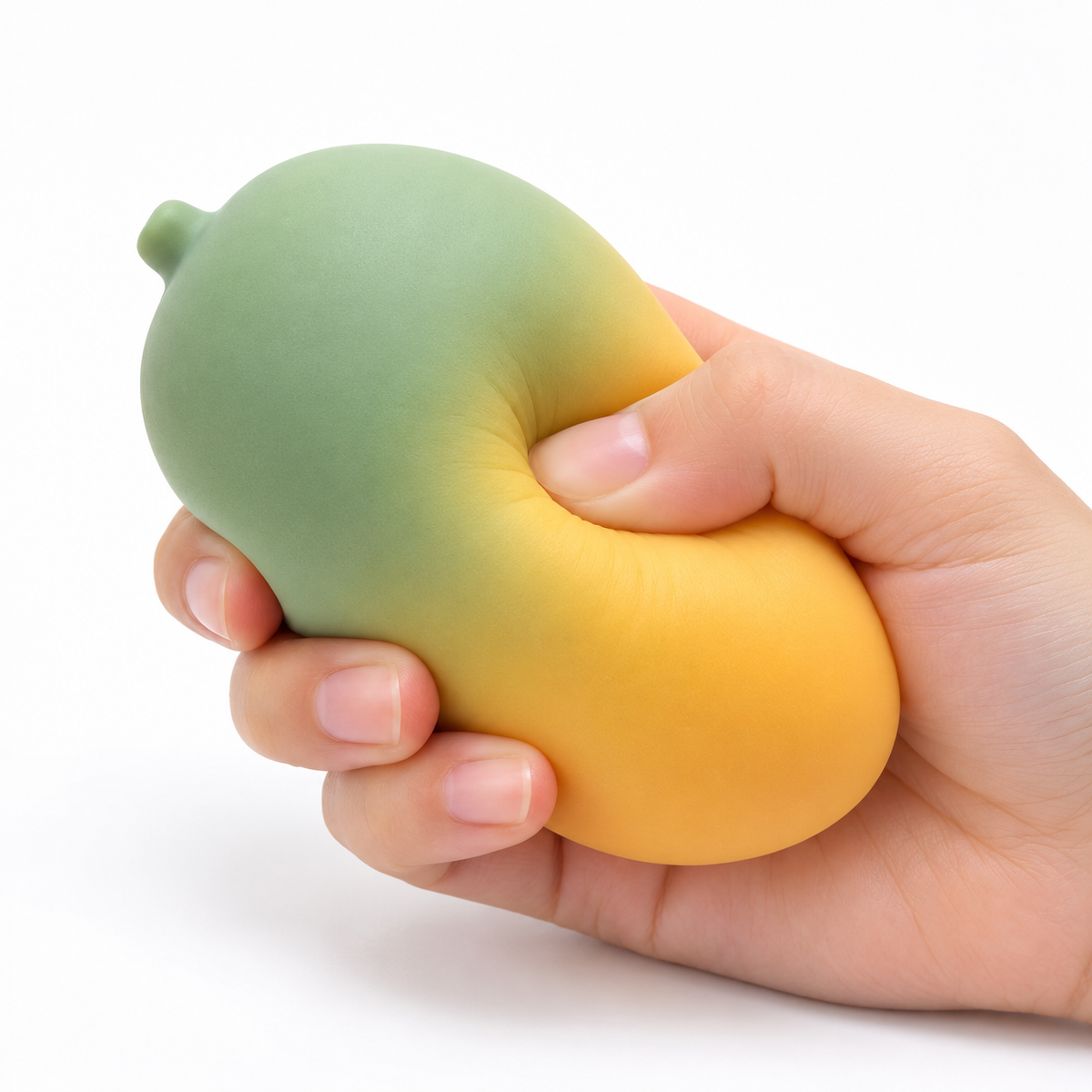 Color-Changing Mango Squishy Toy – Slow Rising Stress Relief Fidget